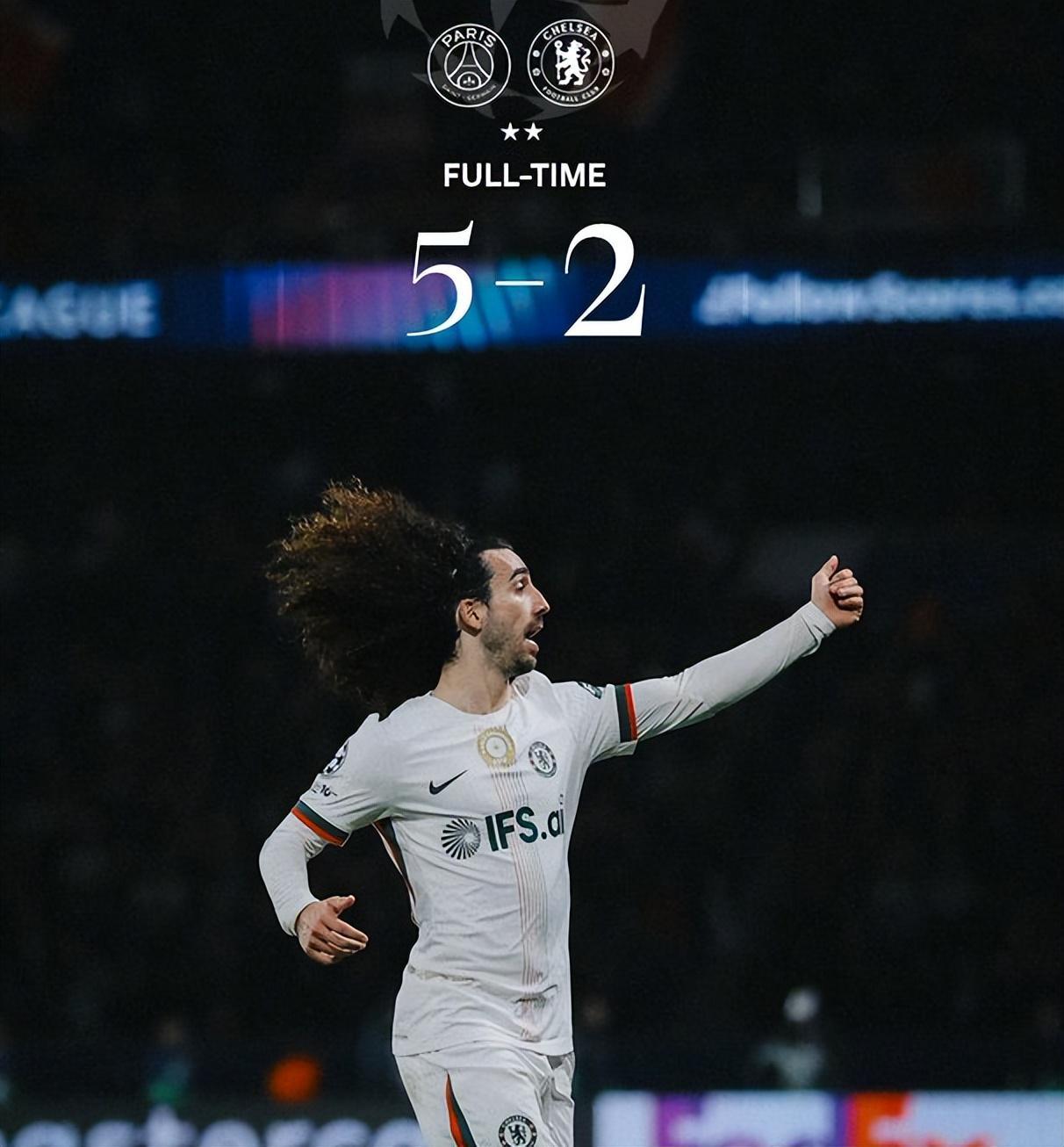 1xbet安全平台-欧冠巴黎5比2切尔西,蓝军两度扳平韧性足,门将出错葬送好局